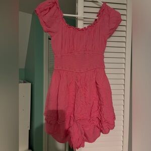 Hollister pink romper( looks like dress but has shorts)